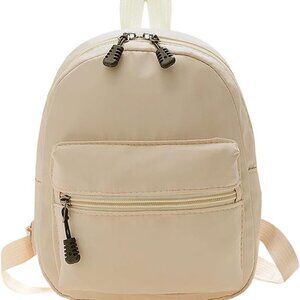 Lightweight Small Backpack for Women Nylon Polyester Travel Purse Zippers